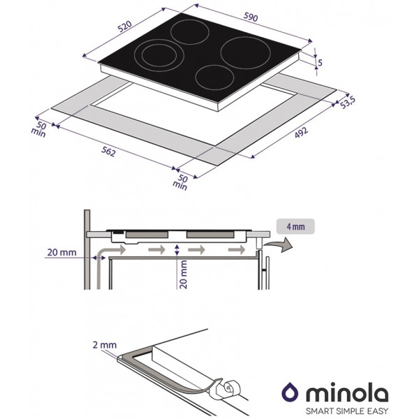Фото - Варочная панель электрическая Minola MVH 6232 GBL