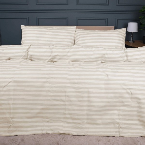 Фото - Комплект постельного белья MirSon 200 x 220 Ranforce Elite 17-0604 Stripe Yellow Ранфорс (2200008052614)