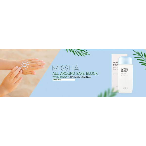 Фото - Средство для загара Missha All Around Молочко водостойкое SPF50+/PA+ 40 мл (8809581452343)