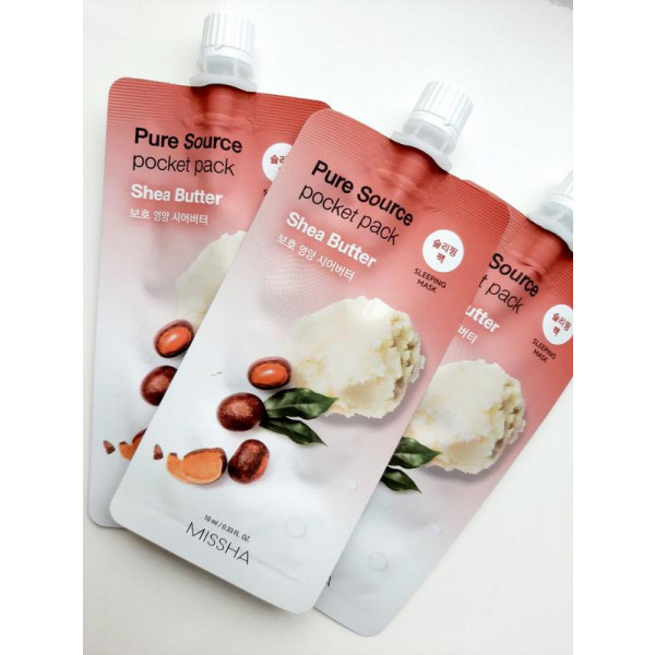 Фото - Маска для обличчя Missha Pure Source Pocket Pack з маслом ши (8806185781862)