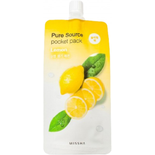 Фото - Маска для обличчя Missha Pure Source Pocket Pack Lemon 10 мл (8806185781879) Фото - Маска для обличчя Missha Pure Source Pocket Pack Lemon 10 мл (8806185781879)