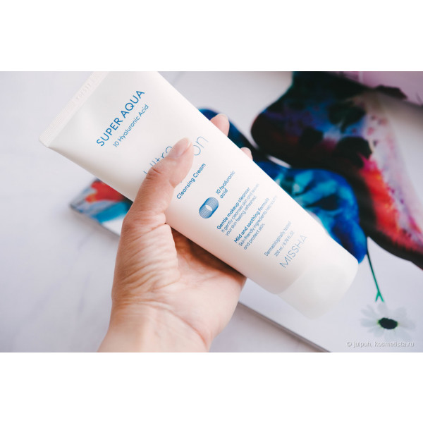 Фото - Лосьйон для зняття макіяжу Missha Super Aqua Ultra Hyalron Cleansing Cream 200 мл (8809643507233)