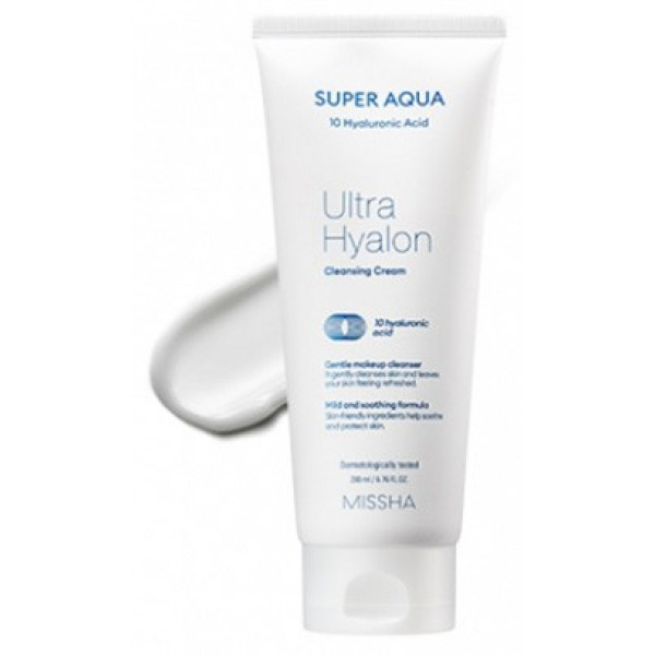 Фото - Лосьйон для зняття макіяжу Missha Super Aqua Ultra Hyalron Cleansing Cream 200 мл (8809643507233)