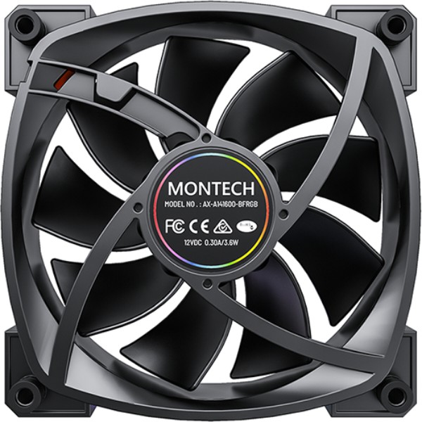 Фото - Корпусный вентилятор Montech RX140 PWM Black