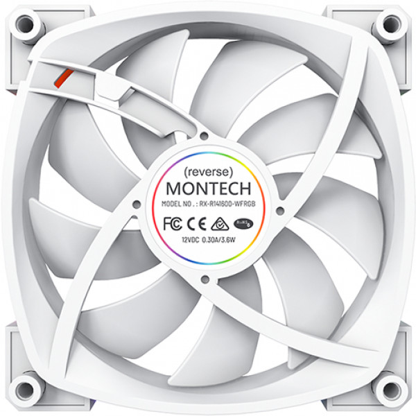 Фото - Корпусный вентилятор Montech RX140 PWM White