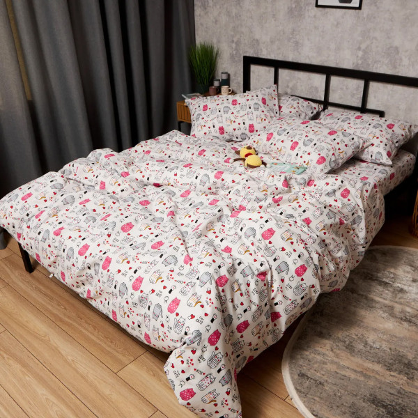 Фото - Комплект постільної білизни дитячий Moon&Star 110х140 см Cute Cats Бязь Gold Люкс (MS-830000293)