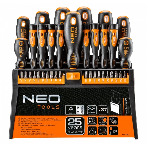 Фото - Набор отверток Neo Tools 04-210 37 шт.