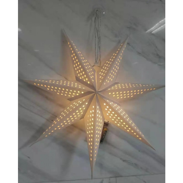 Фото - Декор New Year Novogod'ko Зірка 3D бiла, 45 см, LED (974218)