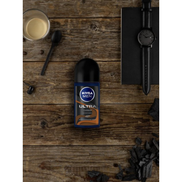 Фото - Дезодорант кульковий NIVEA антіперсп ULTRA CARBON 50мл