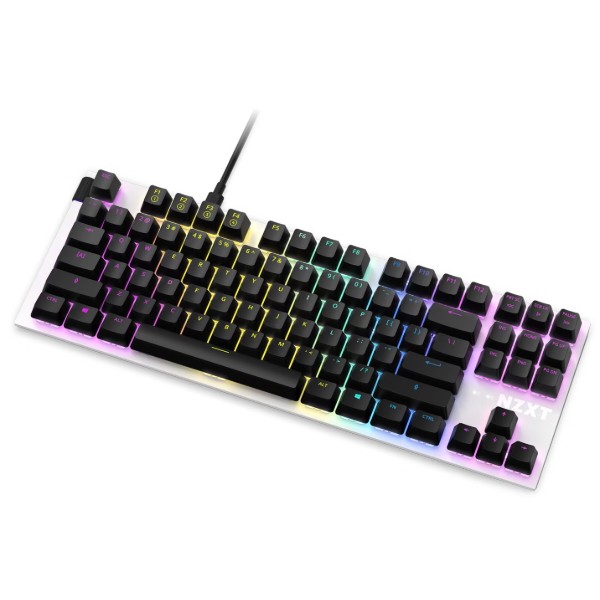 Фото - Клавиатура проводная игровая NZXT TKL (ANSI) White (KB-1TKUS-WR)