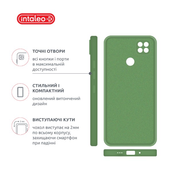 Фото - Чохол для смартфону Intaleo SoftShell for Xiaomi Redmi 9 Green (1283126564154)