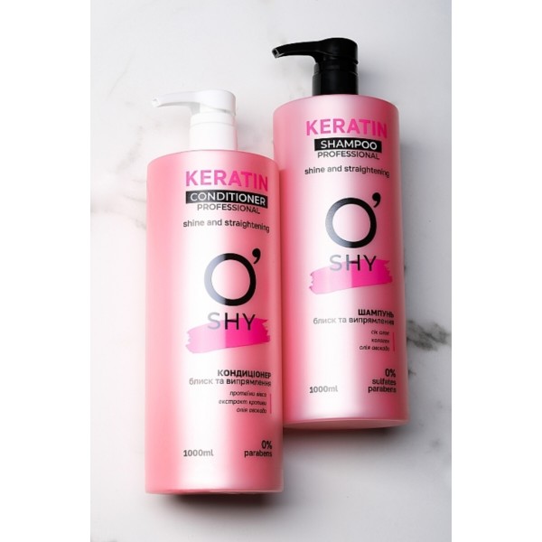 Фото - Шампунь женский O'Shy Keratin Professional Блеск и выпрямление 1 л (4820195508299)