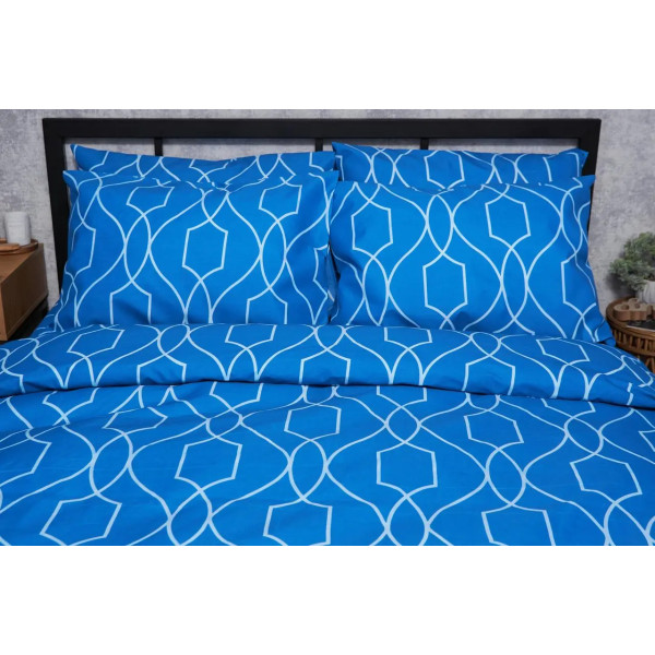 Фото - Комплект постільної білизни Moon&Star Мікросатин Premium «Ocean Breeze» 175х210 см нав. 2х50х70 (MS-820005151)