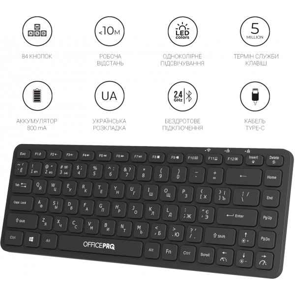 Фото - Клавіатура бездротова OfficePro SK790B