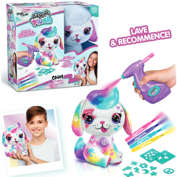 Фото - Набір для декупажу та розпису Canal Toys DIY AIRBRUSH PLUSH - Щеня (OFG249/1)