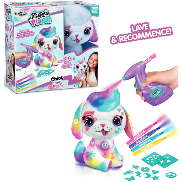 Фото - Набір для декупажу та розпису Canal Toys DIY AIRBRUSH PLUSH - Щеня (OFG249/1)