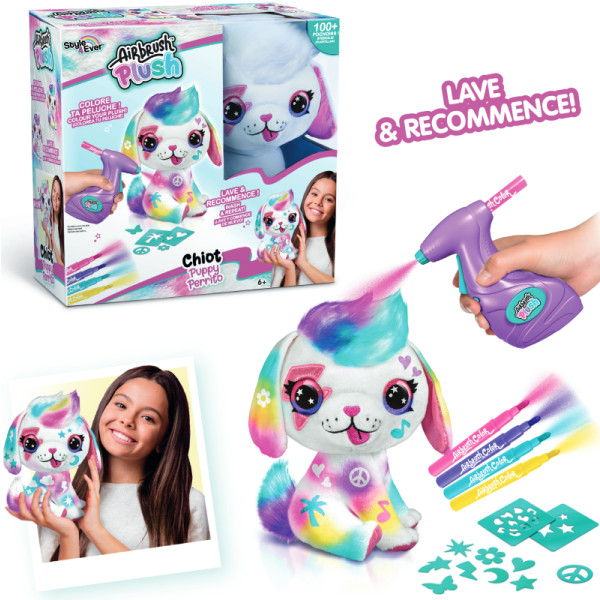 Фото - Набір для декупажу та розпису Canal Toys DIY AIRBRUSH PLUSH - Щеня (OFG249/1)