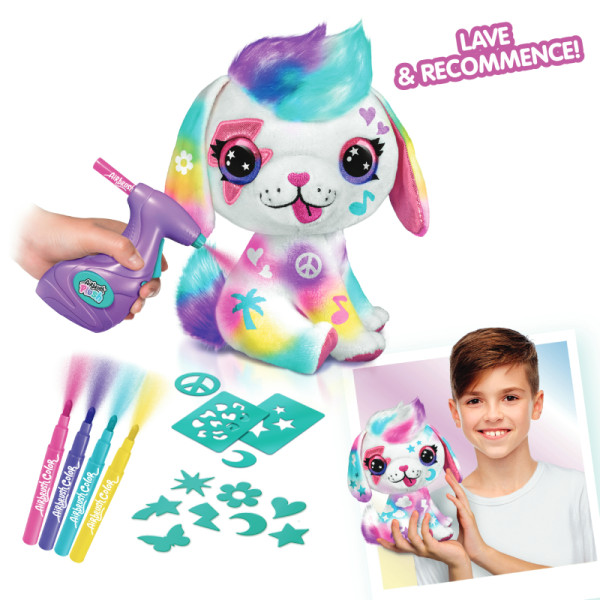 Фото - Набір для декупажу та розпису Canal Toys DIY AIRBRUSH PLUSH - Щеня (OFG249/1)
