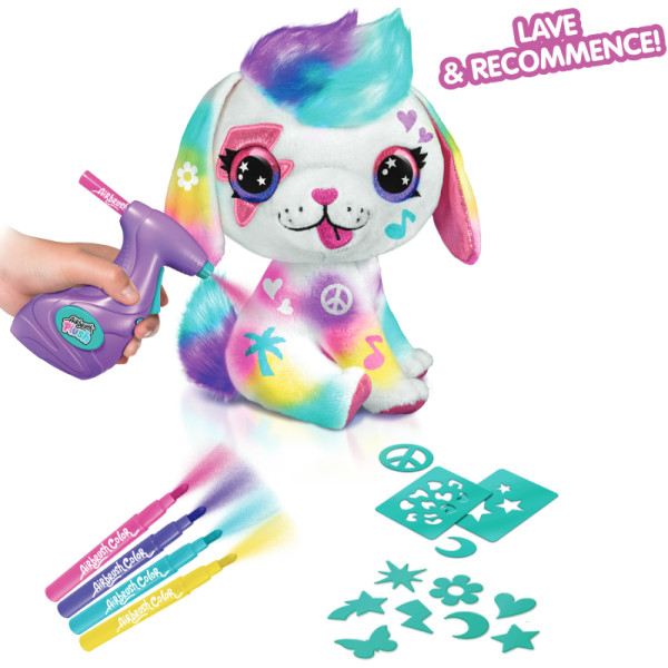 Фото - Набір для декупажу та розпису Canal Toys DIY AIRBRUSH PLUSH - Щеня (OFG249/1)