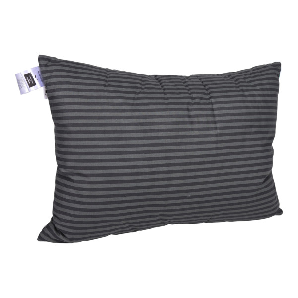 Фото - Подушка стандартна MirSon бамбукова №0114 Сolor Fun Line 17-0611 Stripe Black Bamboo середня 50х70 см (2200010864366)