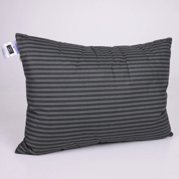 Фото - Подушка стандартна MirSon №0111 Сolor Fun Line 17-0611 Stripe Black Thinsulate 50х70 см (2200010863437)