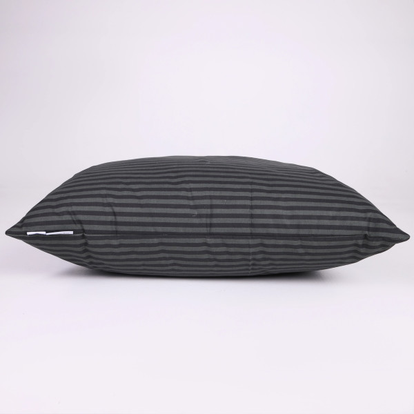 Фото - Подушка стандартна MirSon бамбукова №0114 Сolor Fun Line 17-0611 Stripe Black Bamboo середня 50х70 см (2200010864366)