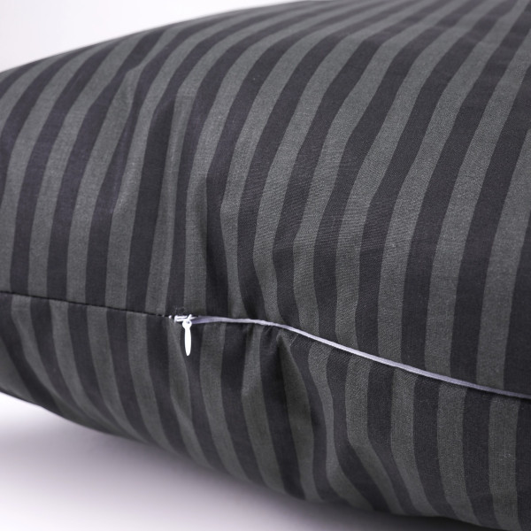 Фото - Подушка стандартна MirSon бамбукова №0114 Сolor Fun Line 17-0611 Stripe Black Bamboo середня 50х70 см (2200010864366)