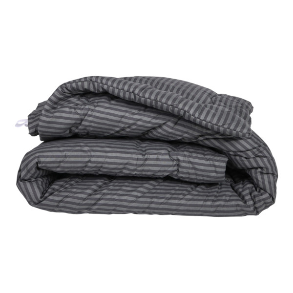 Фото - Ковдра дитяча демісезонна MirSon антиалергенна №143 Сolor Fun Line 17-0611 Stripe Black EcoSilk 110х140 + нав 2 шт. (2200010850697)