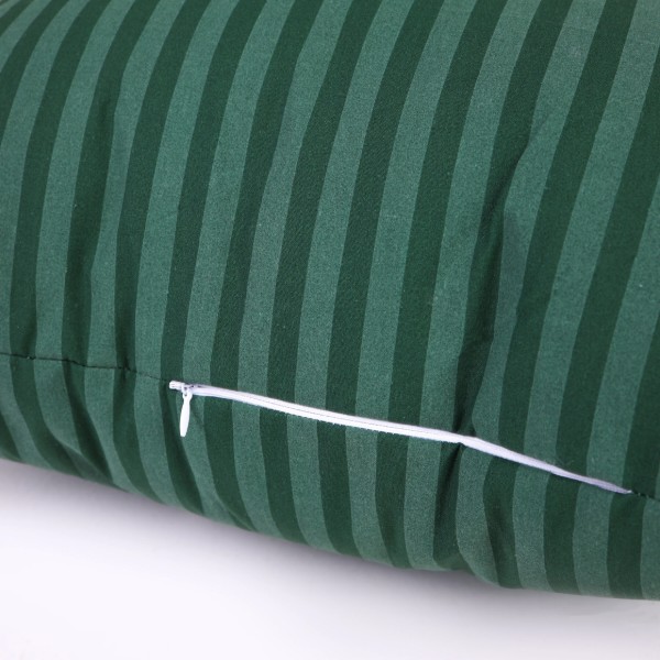 Фото - Подушка стандартная MirSon шелковая №0108 Сolor Fun Line 17-0612 Stripe Emerald Silk средняя 50х70 (2200010864878)