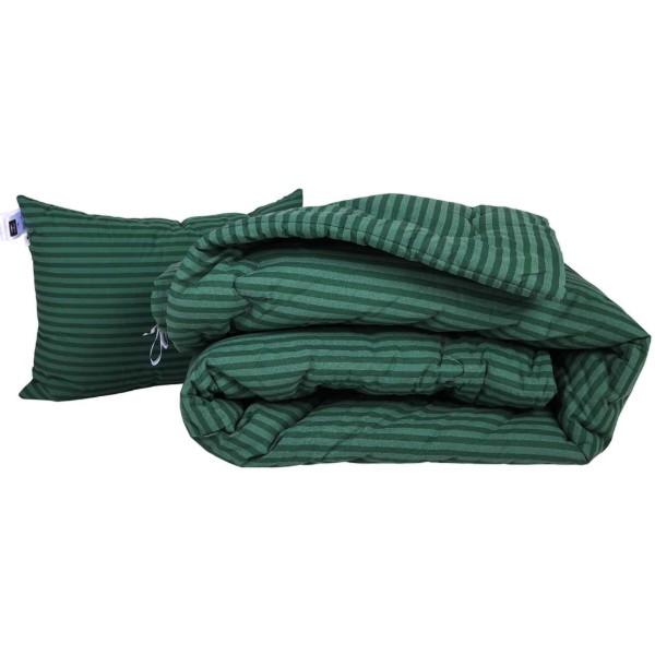 Фото - Ковдра дитяча зима MirSon №132 Сolor Fun Line 17-0612 Stripe Emerald Bamboo 110х140 см +нав 2 шт. (2200010856965)