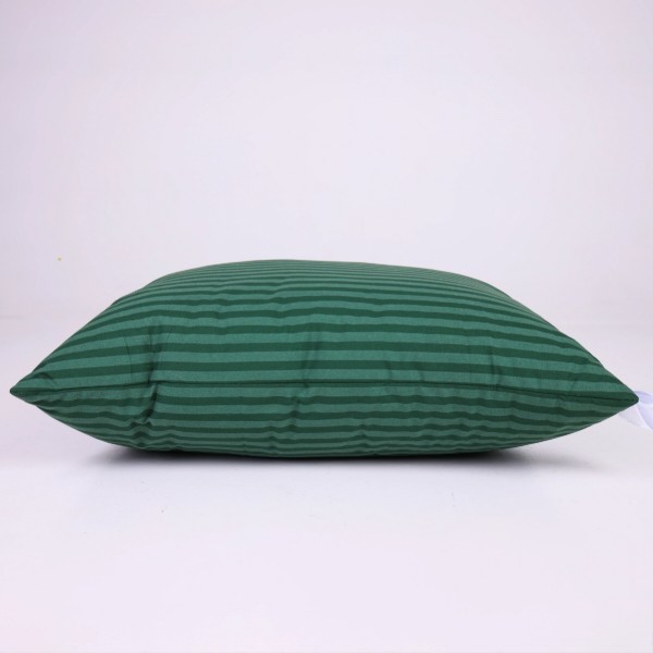 Фото - Подушка стандартная MirSon шелковая №0108 Сolor Fun Line 17-0612 Stripe Emerald Silk средняя 50х70 (2200010864878)