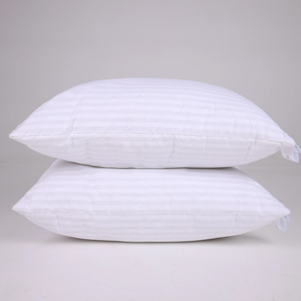 Фото - Подушка стандартна MirSon №0120 Сolor Fun Line 17-0605 Stripe White Thinsulate 50х70 см (2200010863550)