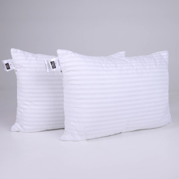 Фото - Подушка стандартна MirSon №0120 Сolor Fun Line 17-0605 Stripe White Thinsulate 50х70 см (2200010863550)