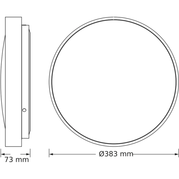Фото - Світлодіодний світильник Osram CEILING LUXO 24Вт 6500К Black (4099854651281)