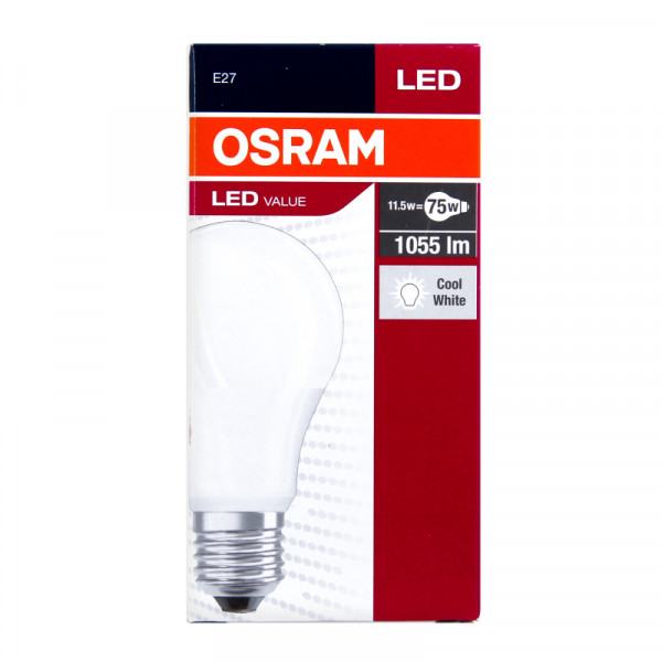 Фото - Лампочка светодиодная Osram LED VALUE A75 10,5W 1055Lm 4000К E27 (4052899973404)