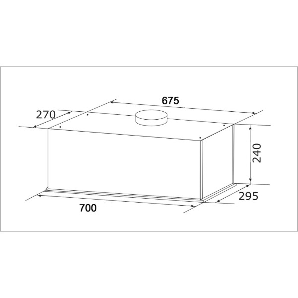 Фото - Вытяжка встраиваемая GRANADO Palamos 4713-1200 White glass