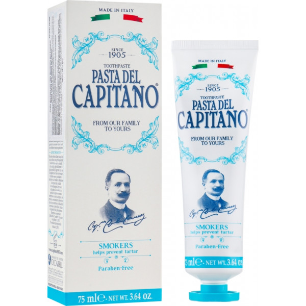 Фото - Зубна паста Pasta Del Capitano Smokers для курців 75 мл (PTPSm75) Фото - Зубна паста Pasta Del Capitano Smokers для курців 75 мл (PTPSm75)