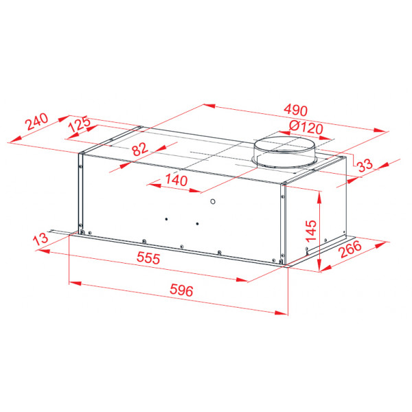 Фото - Вытяжка встраиваемая Perfelli BI 6011 A 550 W