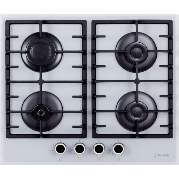 Фото - Варочная панель газовая Perfelli HGG 61023 WH Фото - Варочная панель газовая Perfelli HGG 61023 WH