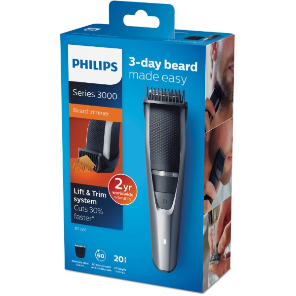 Фото - Триммер для усов и бороды Philips Series 3000 BT3216/14