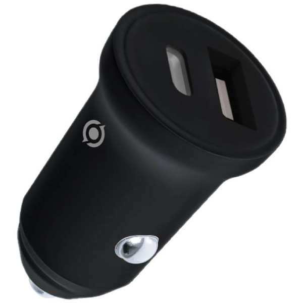 Фото - Автомобільний зарядний пристрій Piko 25W USB-A+USB-C QC+PD (CC-252) чорний (1283126620171)