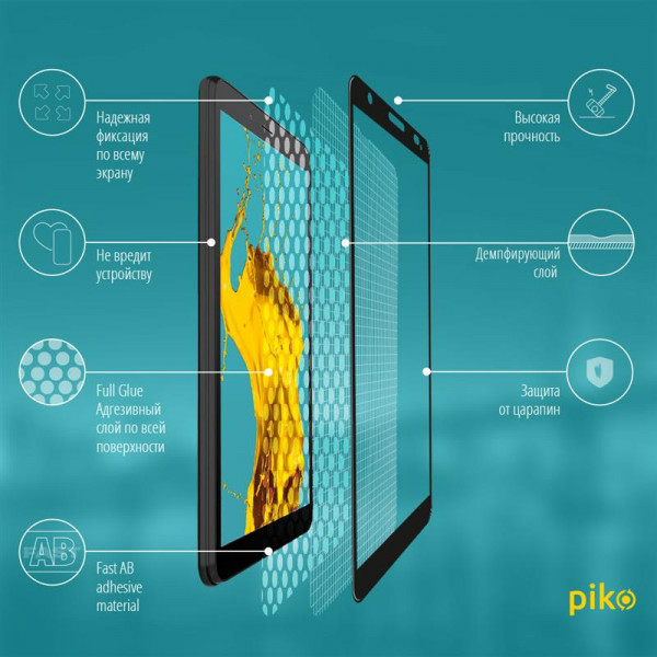 Фото - Захисне скло для смартфона
 Piko for ZTE Blade A3 2020 Black Full Glue, 0.3mm, 2.5D (1283126505447)