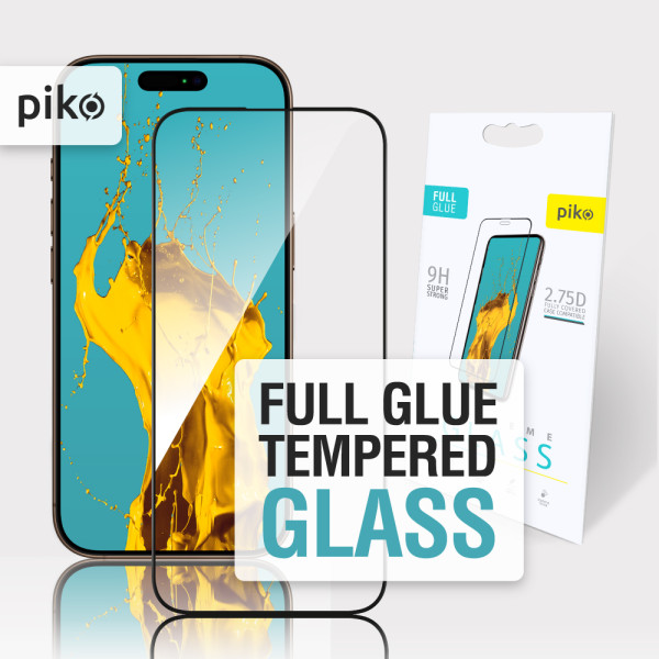 Фото - Захисне скло для смартфону Piko 9H for Apple iPhone 16 Pro / iPhone 17 Black (1283126594786)