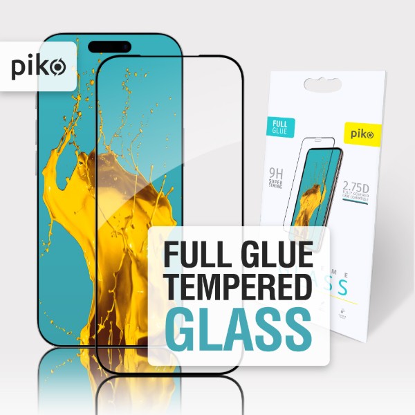 Фото - Захисне скло для смартфону Piko 9H for Apple iPhone 17 Pro Black (1283126626036)