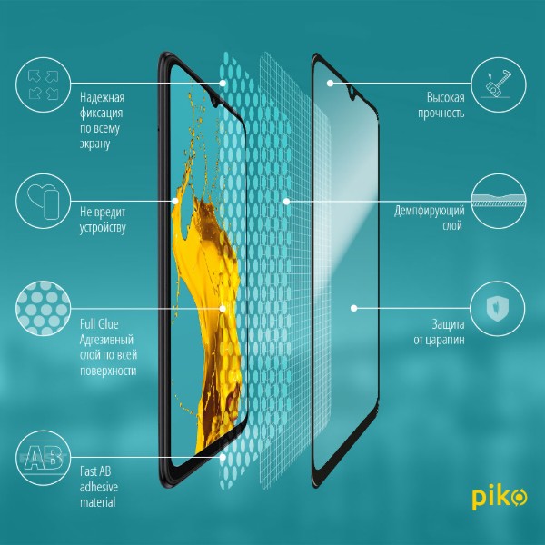 Фото - Защитное стекло для смартфона Piko 9H for Google Pixel 10a Black (1283126636264)