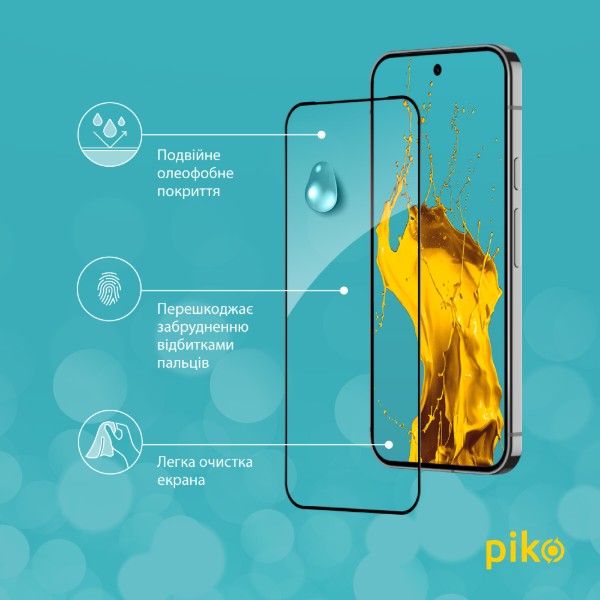 Фото - Захисне скло для смартфону Piko 9H for Google Pixel 9 Pro XL / Pixel 10 Pro XL Black (1283126625251)