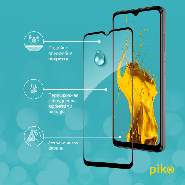 Фото - Захисне скло для смартфону Piko 9H for HMD ARC Black (1283126624070)