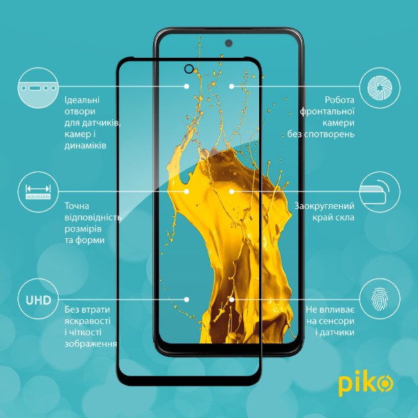Фото - Захисне скло для смартфону Piko 9H for HMD Pulse / Pulse+ / Puls Pro Black (1283126624131)