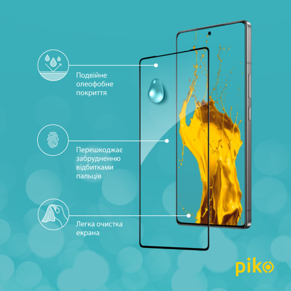 Фото - Захисне скло для смартфону Piko 9H for Infinix Note 50 Pro / Note 50 Pro+ / Note 50 Black (1283126627897)