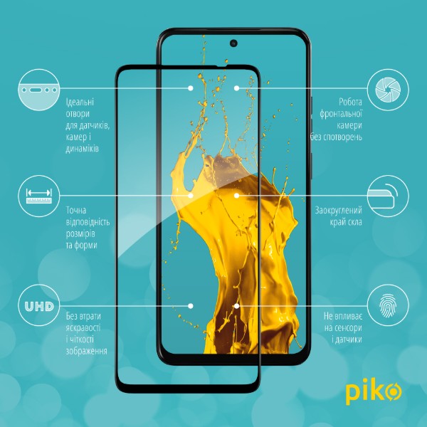 Фото - Защитное стекло для смартфона Piko 9H for Moto E15 / G05 / G15 / G15 Power / G17 / G17 Power Black (1283126633591)